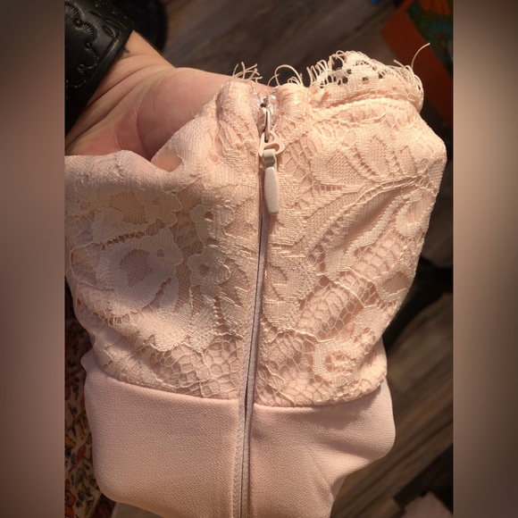Lulu’s Everlasting Enchantment Light Peach Lace Maxi Dress - Picture 10 of 12